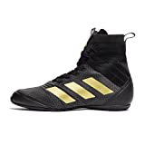 adidas Speedex 18, Chaussures de boxe pour hommes, Noir (Schwarz / Gold Schwarz / Gold), 36 EU