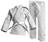 adidas - Uniforme de judo club unisexe, Unisexe, J350, Blanc, 170 cm
