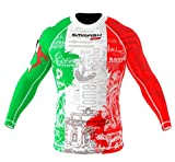 SMMASH Italy Rashguard Man manches longues, chemise de compression pour MMA, Krav Maga, BJJ, ...